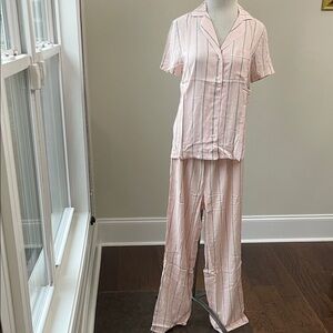 Splendid Blush Pink Striped Pajama Set